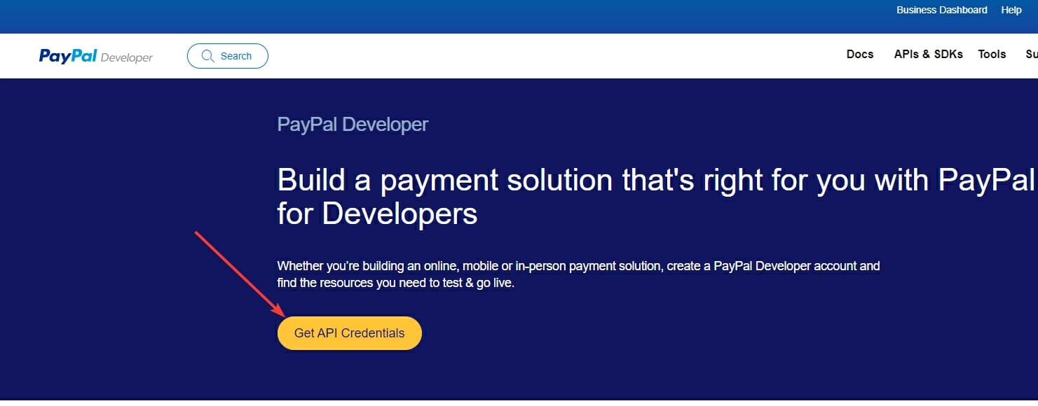 Log Into PayPal Developer Platform