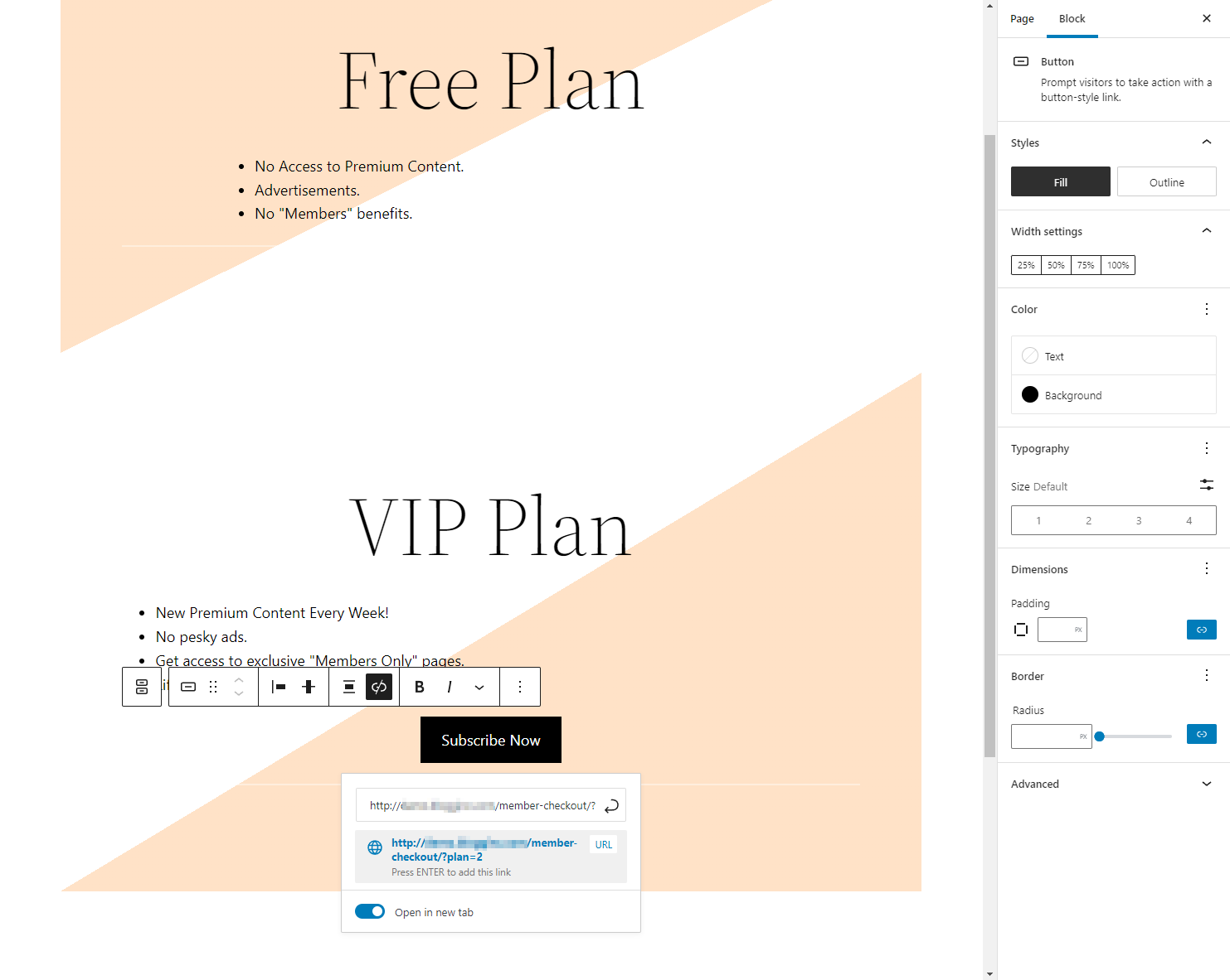 Convert free users pricing plans