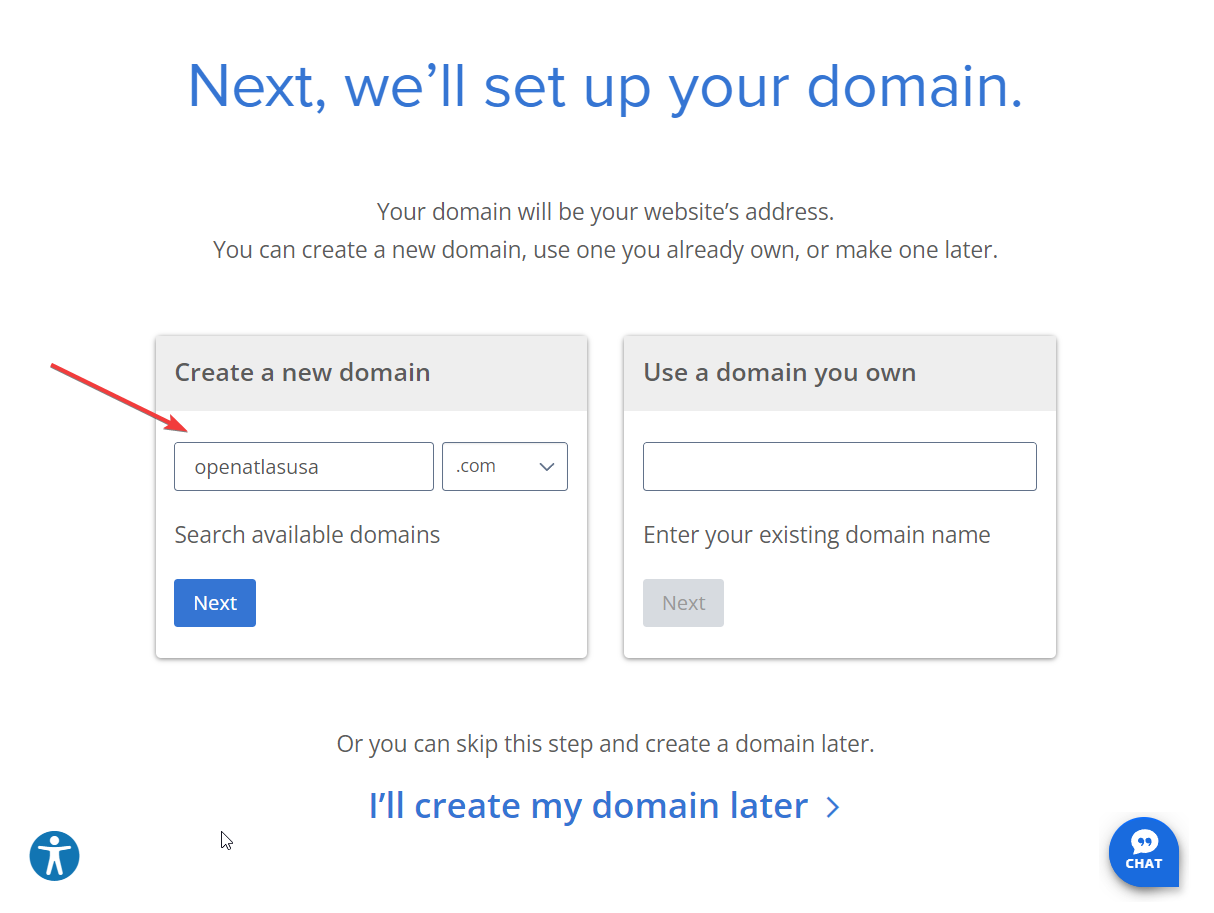 registering a new domain name