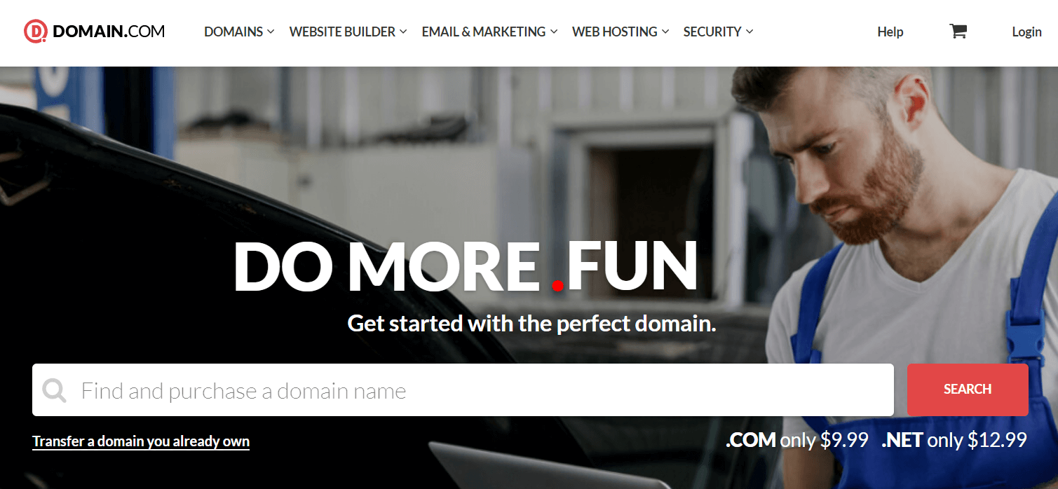 get a domain name to sell online courses with wordpress