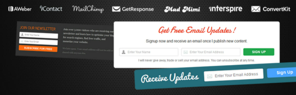 Optin Forms WordPress mailing list plugin