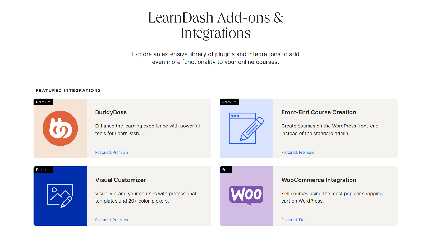 LearnDash integrations