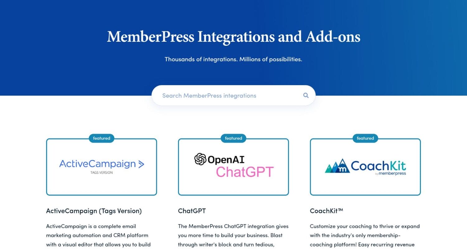 MemberPress Integrations