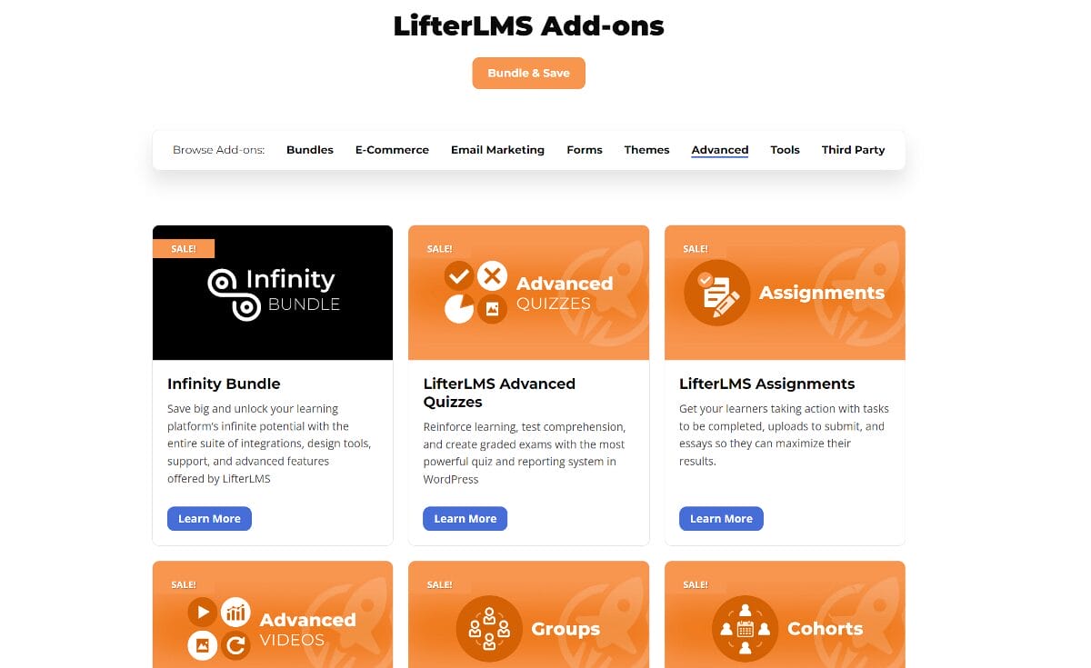LifterLMS integrations and addons