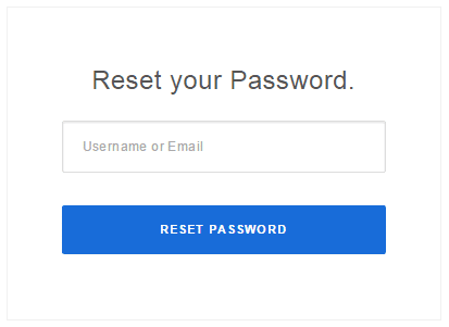 Perfecto Password Reset Form (White)