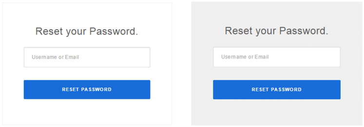 Perfecto Password Reset Form